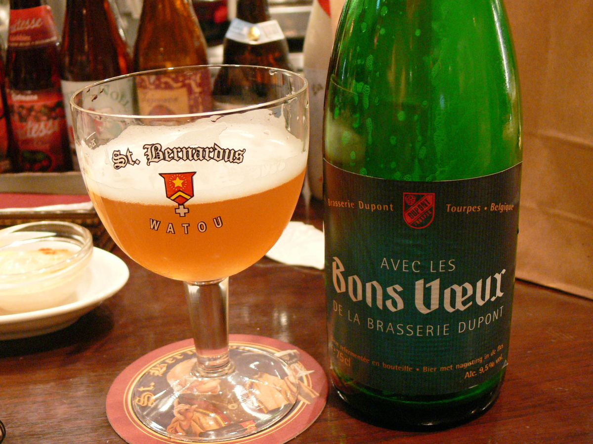 ベルギービール　デュポン醸造所　プレート ﾃﾞｭﾎﾟﾝ ﾎﾞﾝｳﾞｰ 750ml | すがや魅惑の麦酒